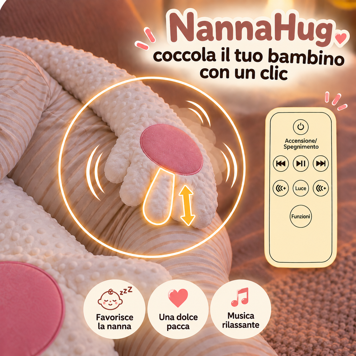 NannaHug™ | Il peluche che coccola il tuo bambino